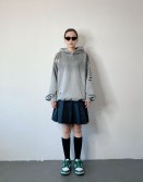 Black Studs Pleated Skirt #250118
